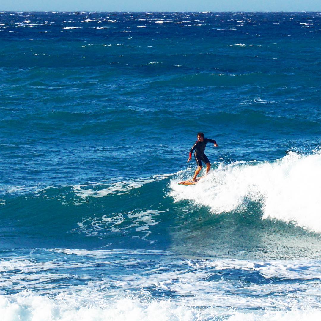 surfing at Kolimbithra beach